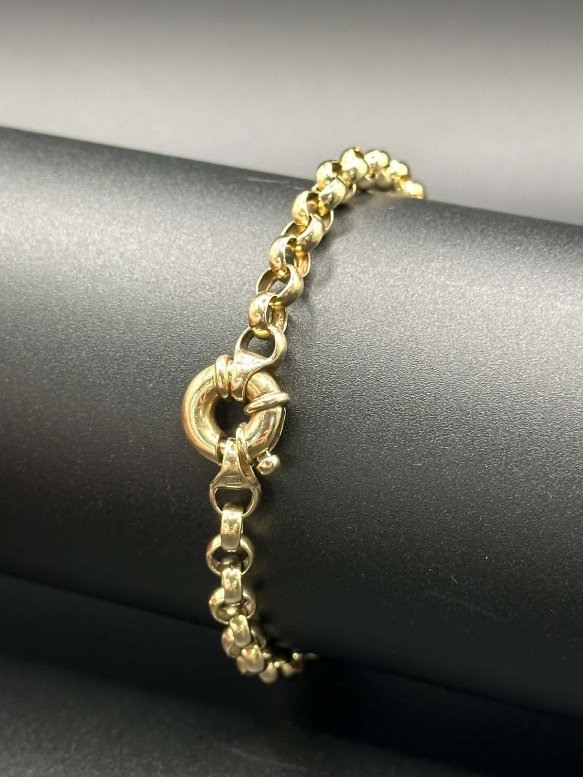 Ladies 9ct Yellow Gold Belcher Link Bracelet