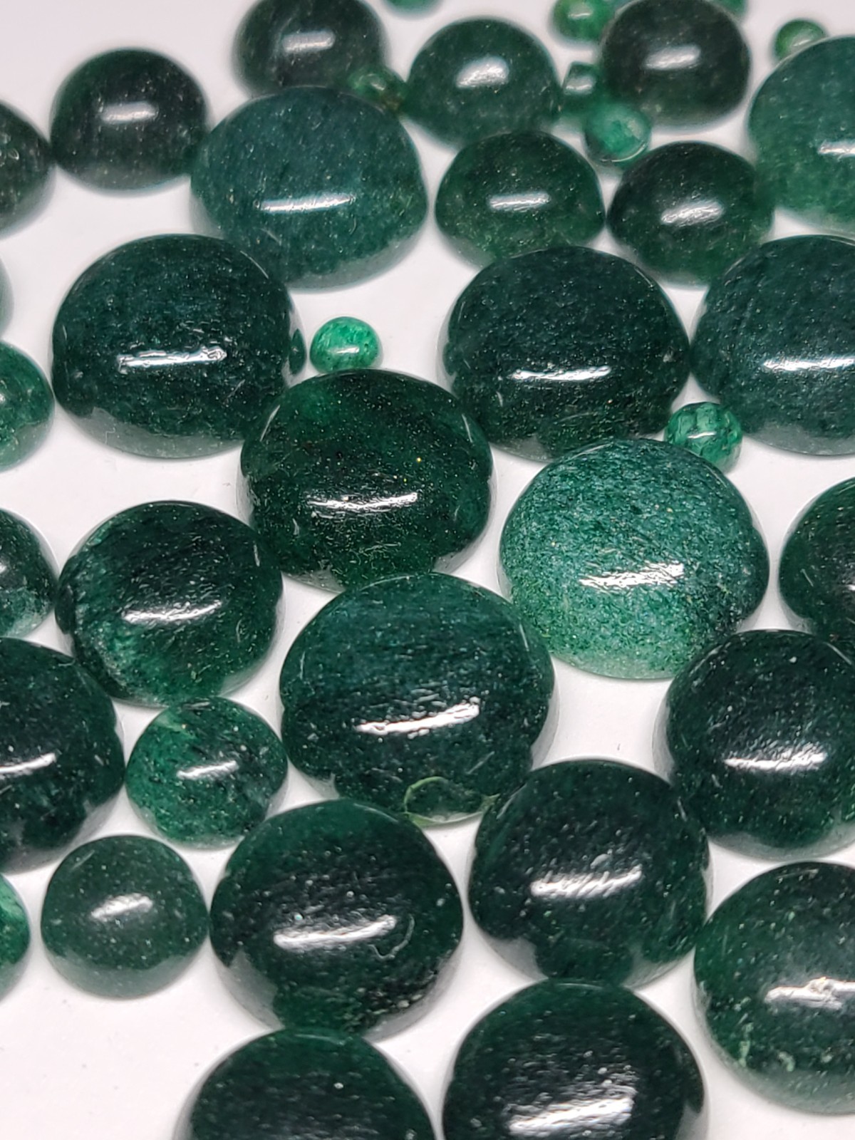 Aventurine 3mm, 4mm, 6mm, 8mm, 10mm, 12mm, 14mm Round Cabochon Loose Gemstone(s)