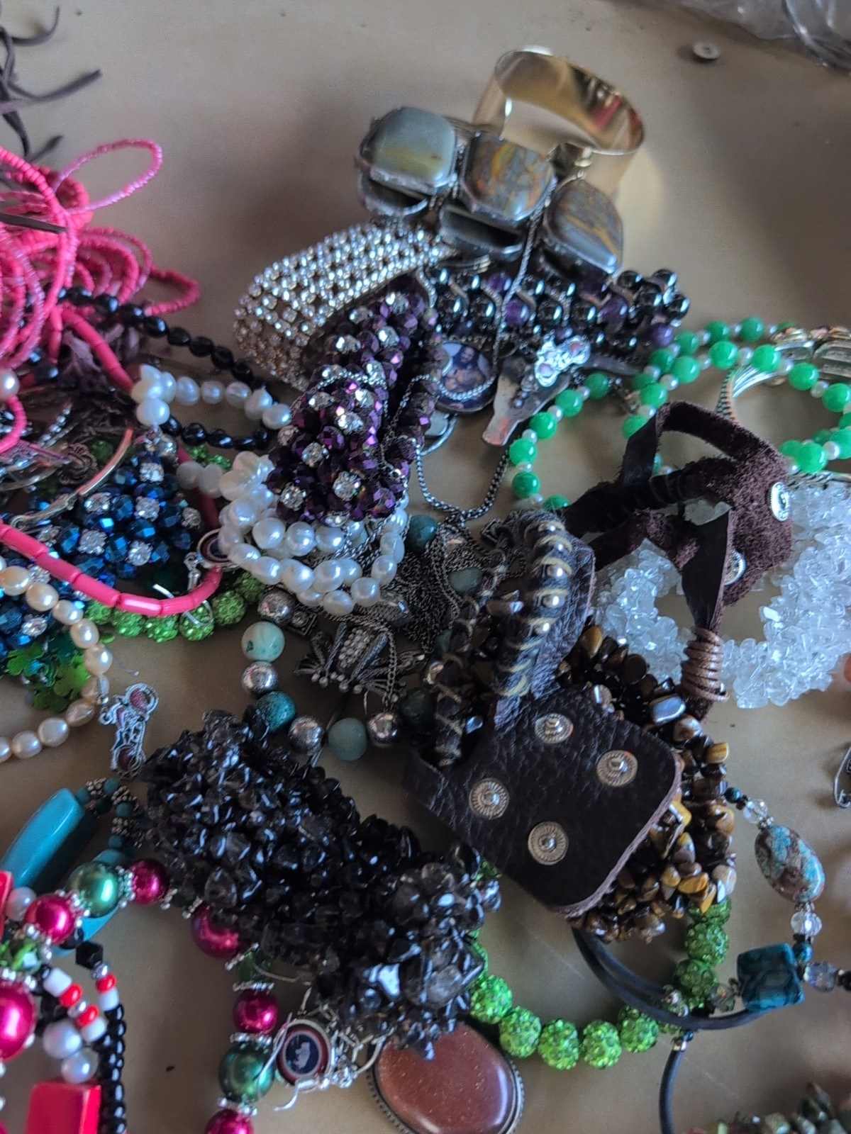HUGE Vintage to Now ALL UNSEARCHED Jewelry Lot Wearable Craft Estate Find 4lbs