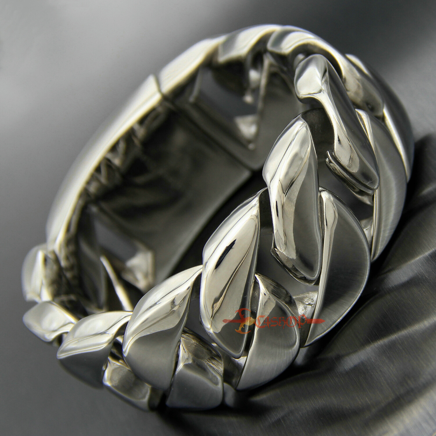 Men’s Super Heavy 316L Stainless Steel Curb Cuban Link Chain Bracelet Necklace