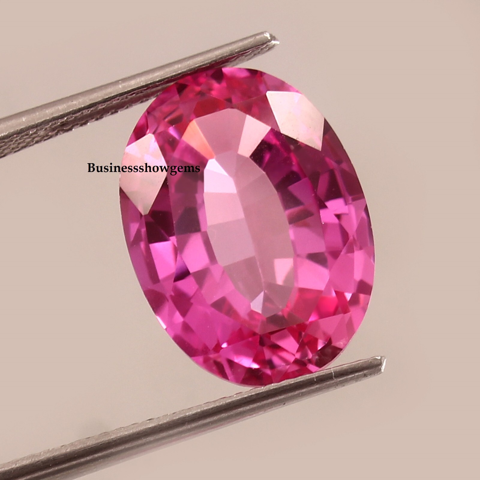 Dark Pink Sapphire Oval Cut Lab Grown Synthetic Gemstone 3×4-15x20mm, 1pcs