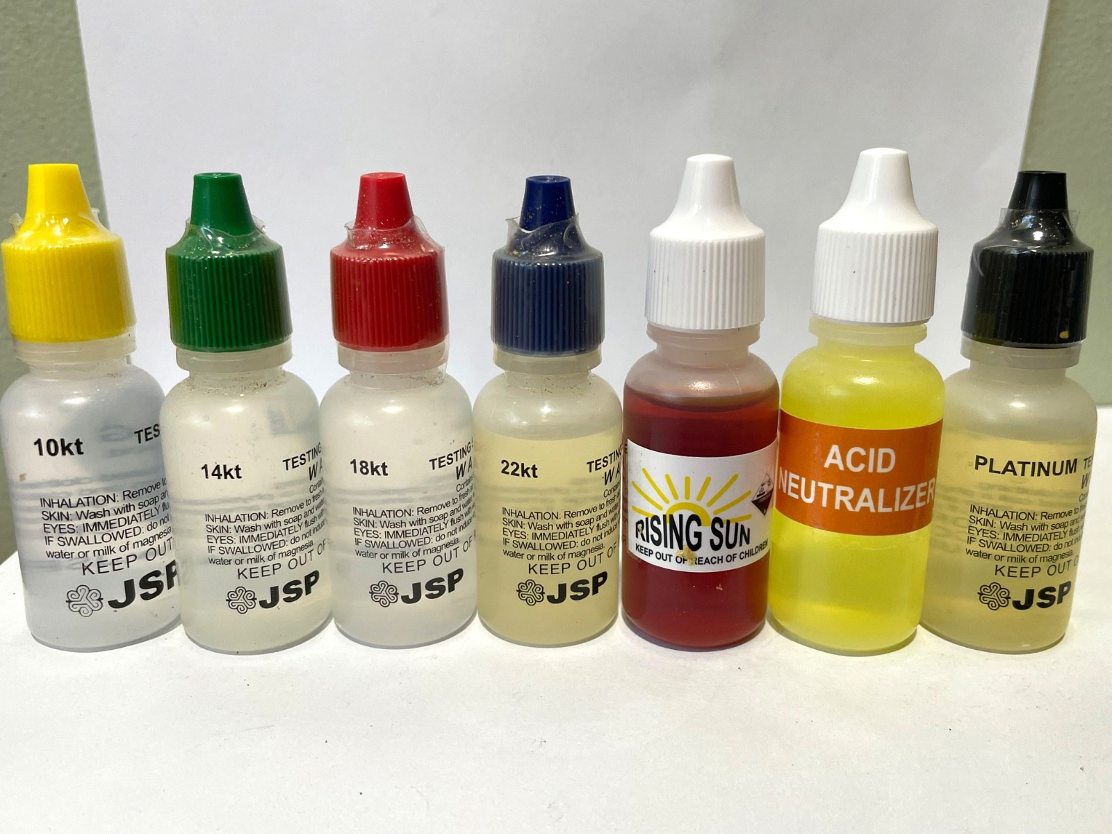 JSP Gold Silver Jewelry Testing Acid 10K 14K 18K 22K 24K PLATINUM RSPM-GTE