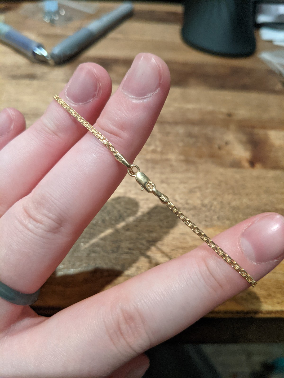 10k Yellow Gold 1.8mm Bismark Bracelet 7″ 0.65g