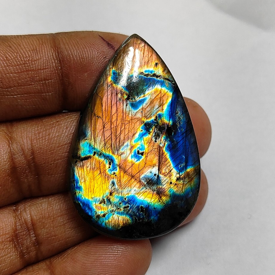 Labradorite Stone Natural Spectrolite Cabochon Gemstone 83 Cts. ME-13356