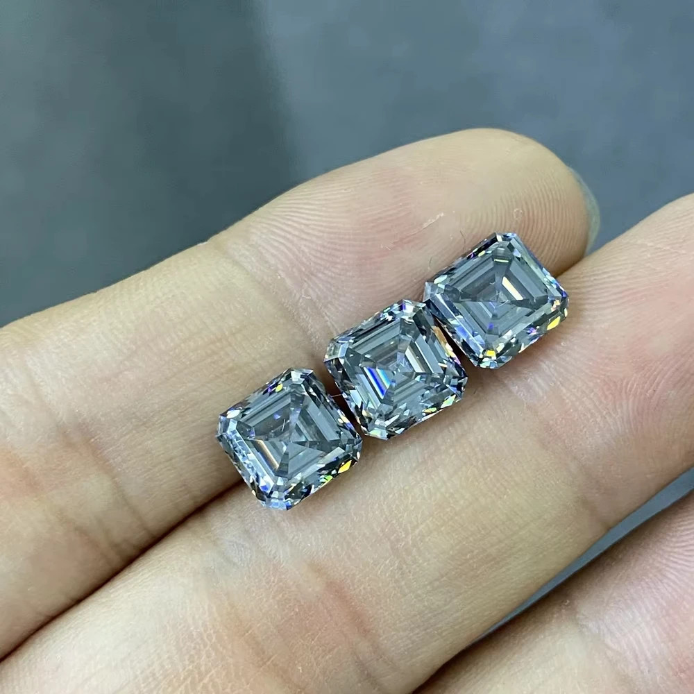 Quality Gray Color 0.5-3ct Multi-Shaped Moissanite Loose GRA for Jewelry Making