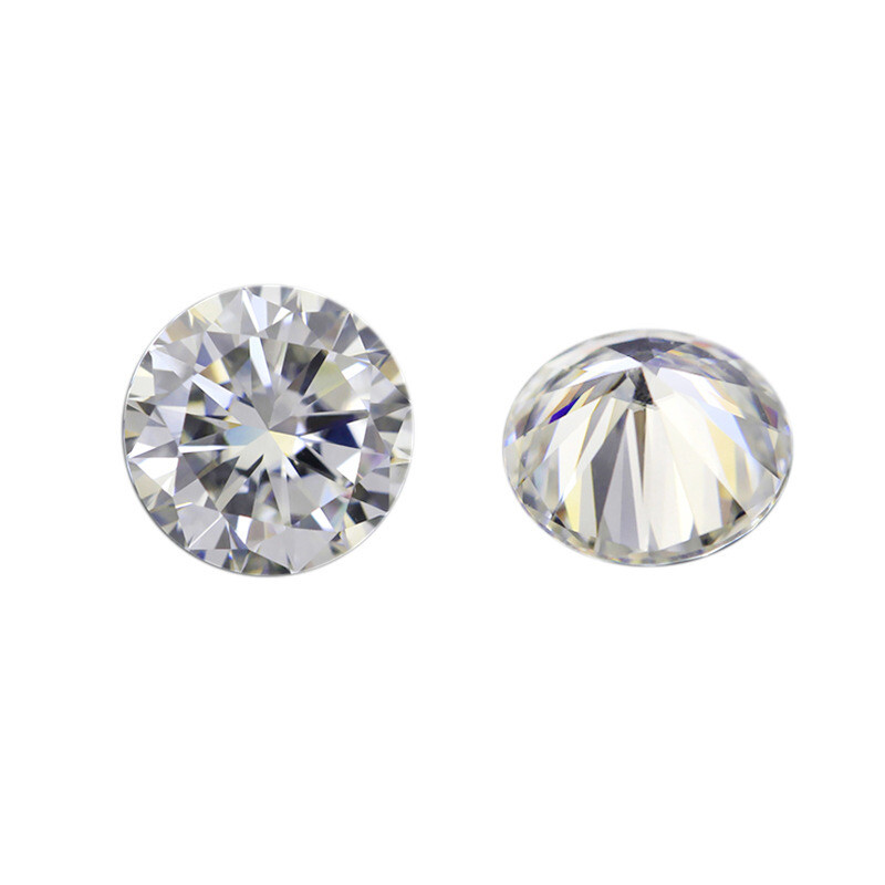 Moissanite Real Gem Stone GRA Certificate 3-12mm 0.1-6ct D VVS1 Round Loose Bead