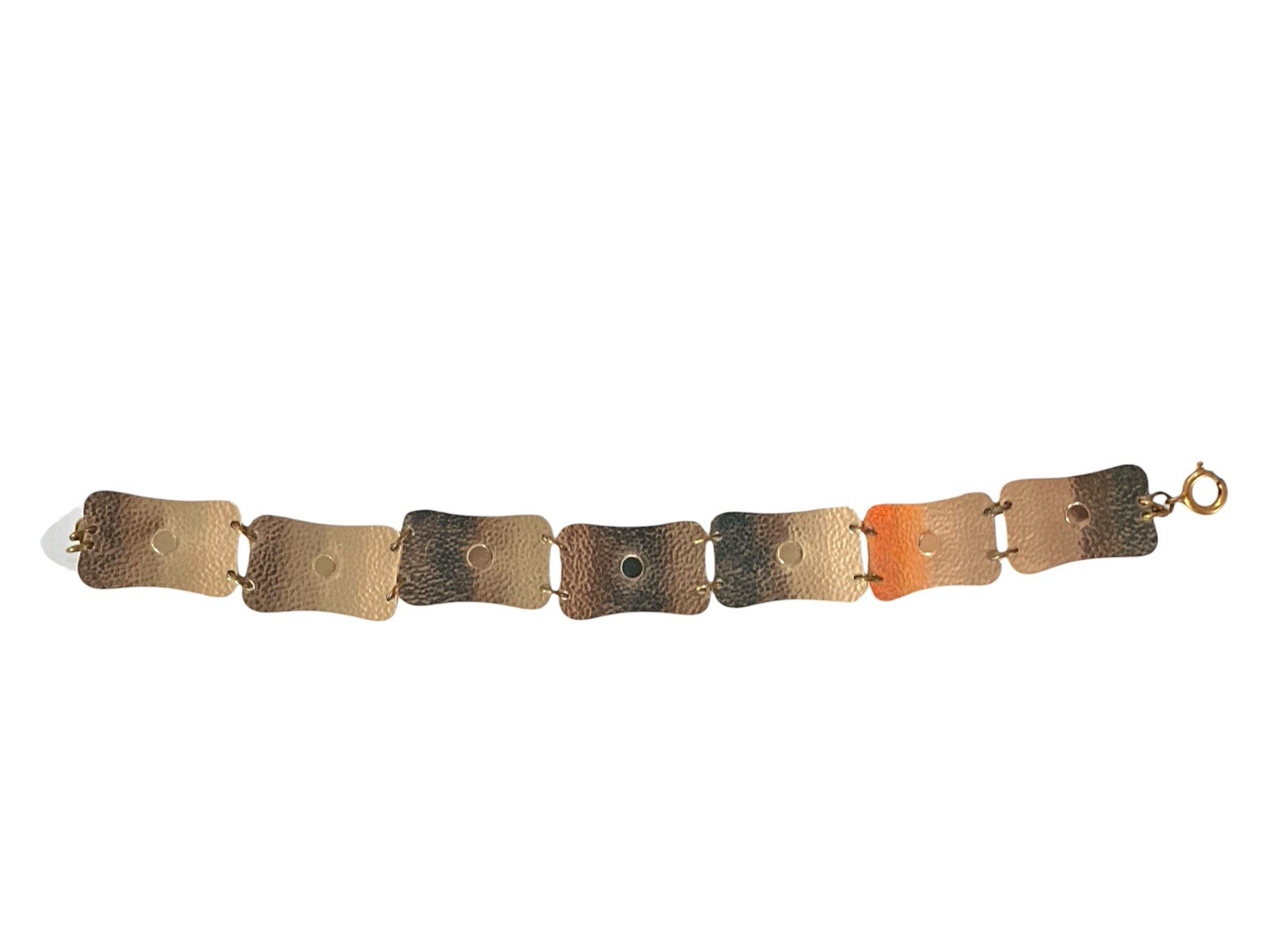 Lovely Vintage Swiss Switzerland Flags Panel Bracelet Travel Europe Tourist