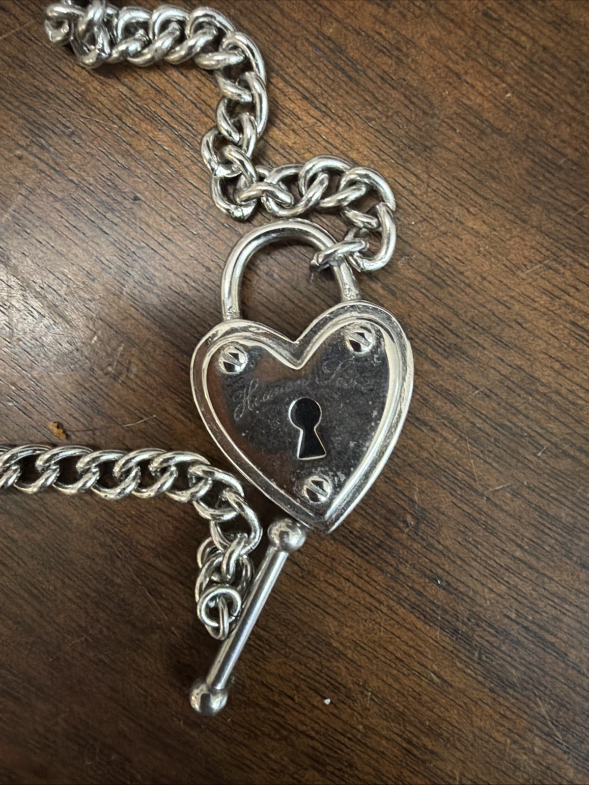 Heavensent Heart Lock Necklace Sliver