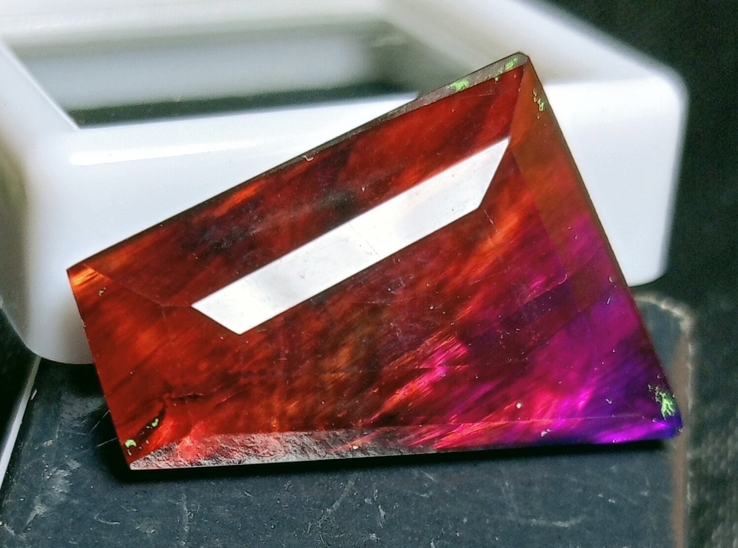 Ammolite 16-18 Ct Opal-Like Organic Natural Doublet Loose Gemstone EGL Certified