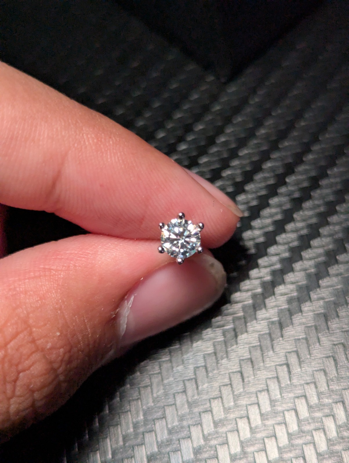 Half A Carrot Moissanite Earrings With Graded GRA Card