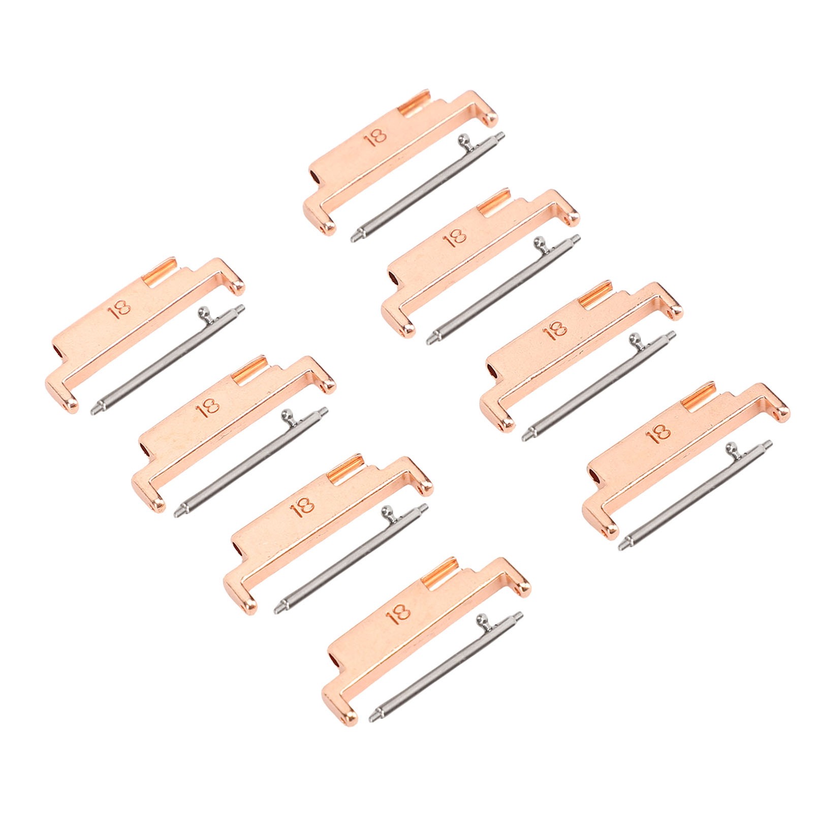 4 Pairs Band Adapters And Lugs Metal Connection Adapter For 18-22mm Watch Strap