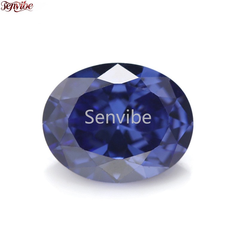 10~20pcs Tanzanite Blue Oval Cut Synthetic Zircon 5A Loose CZ Accent Gemstone