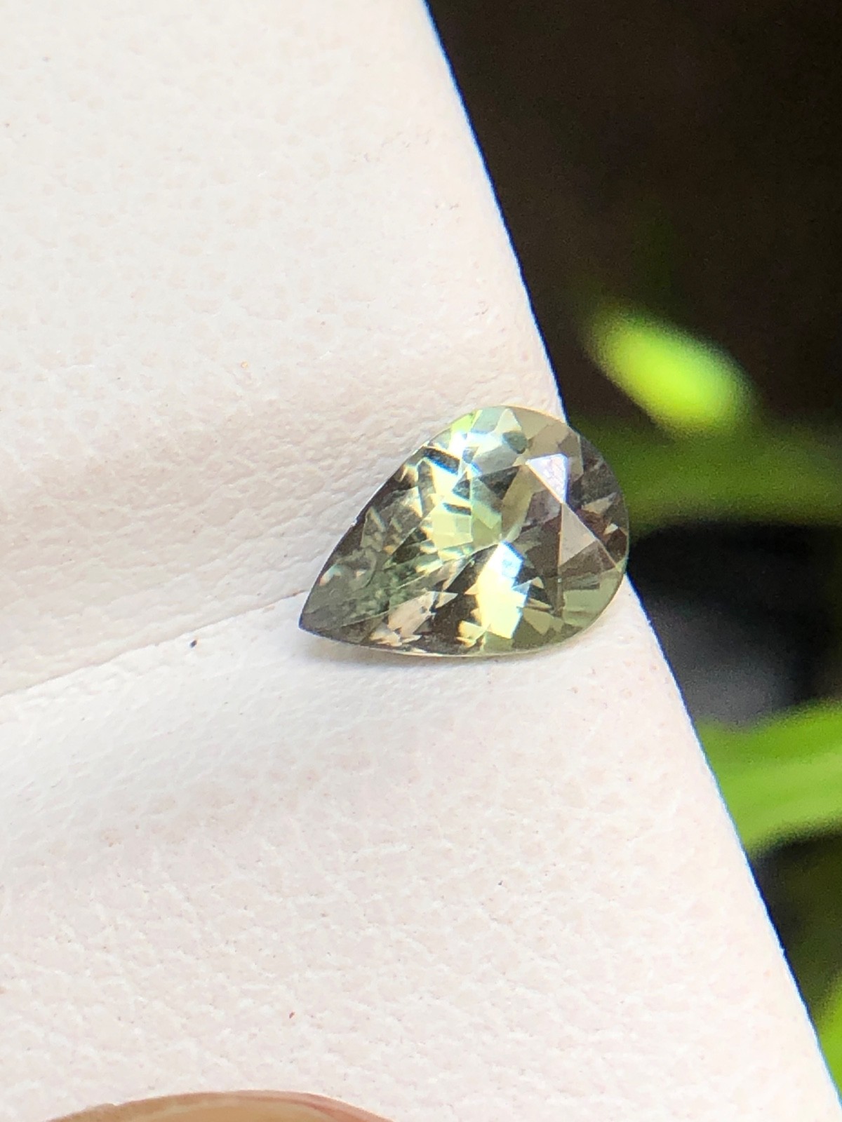 Natural Tanzanite Pear, Golden Purple Color 7×5 MM Faceted Zoisite Gemstone