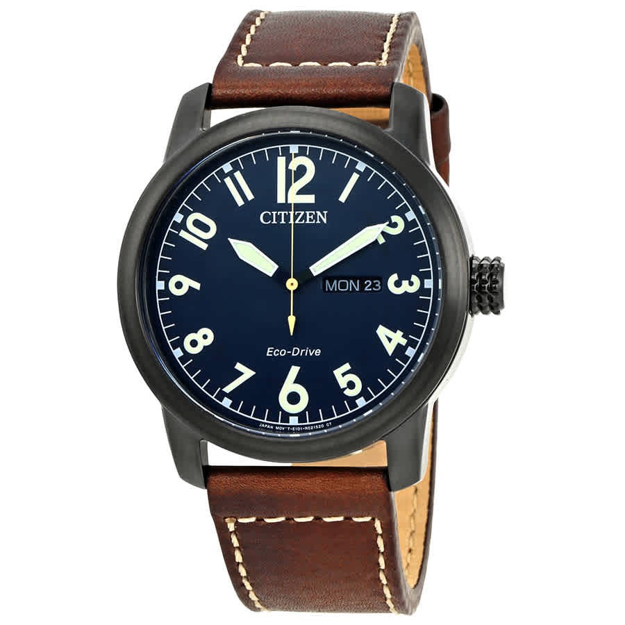 CZBM8478-01L Citizen Chandler Eco-Drive Men’s Leather Watch – Choose color