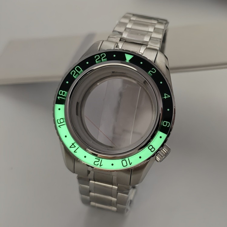 NH35 case 44mm sapphire glass for NH34/NH35/NH36 movement watch accessories