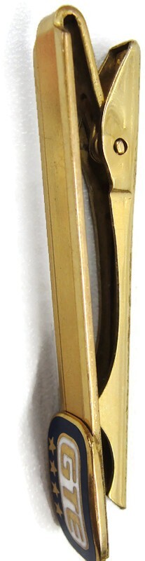 2 1/4″ “GTE 4 Star” 10K Emblem Gold 8.1 g Vtg Neck Tie Clip
