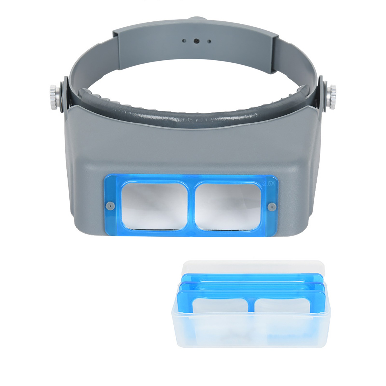 HEAD BAND MAGNIFIER OPTIVISOR 4 LENS EYE LOUPE WATCH REPAIR WELDING HEAD VISOR