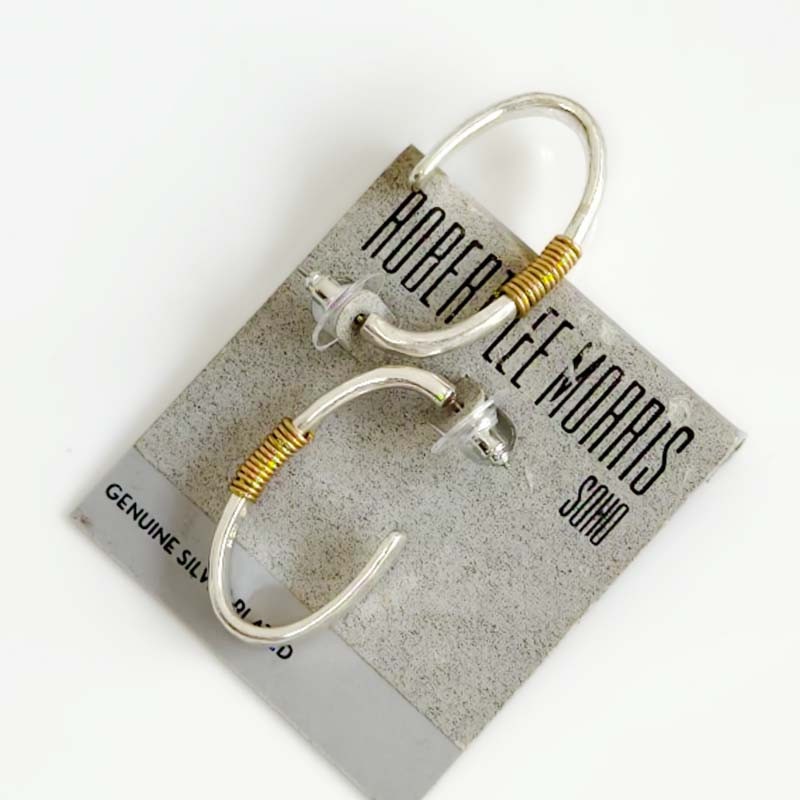 New Robert Lee Morris Minimalist Hoop Earrings Women Party Vacation Jewelry Gift