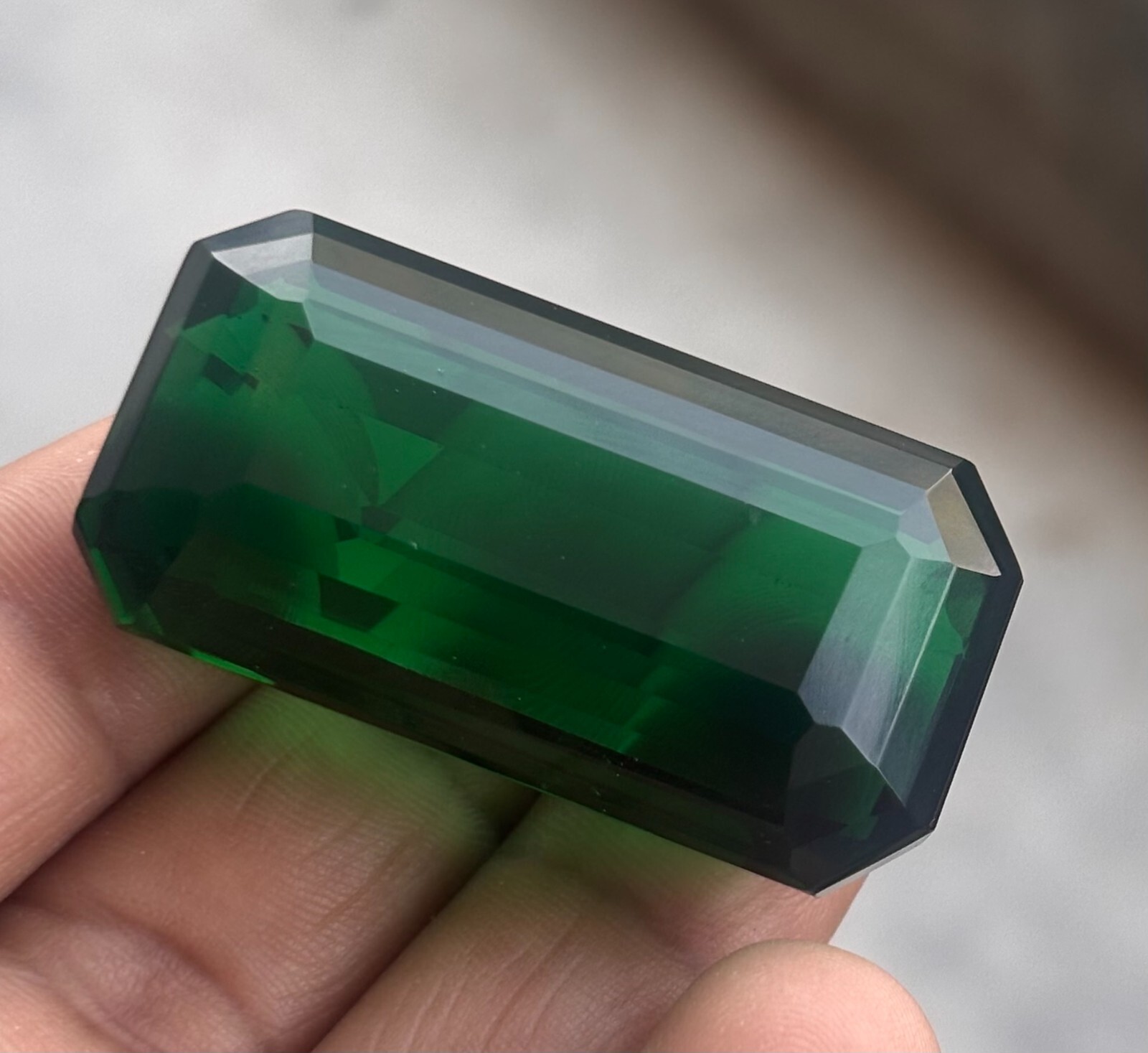 Natural 150 Cts Colombian Rich Green Emerald Shape Loose Certified Gemstone