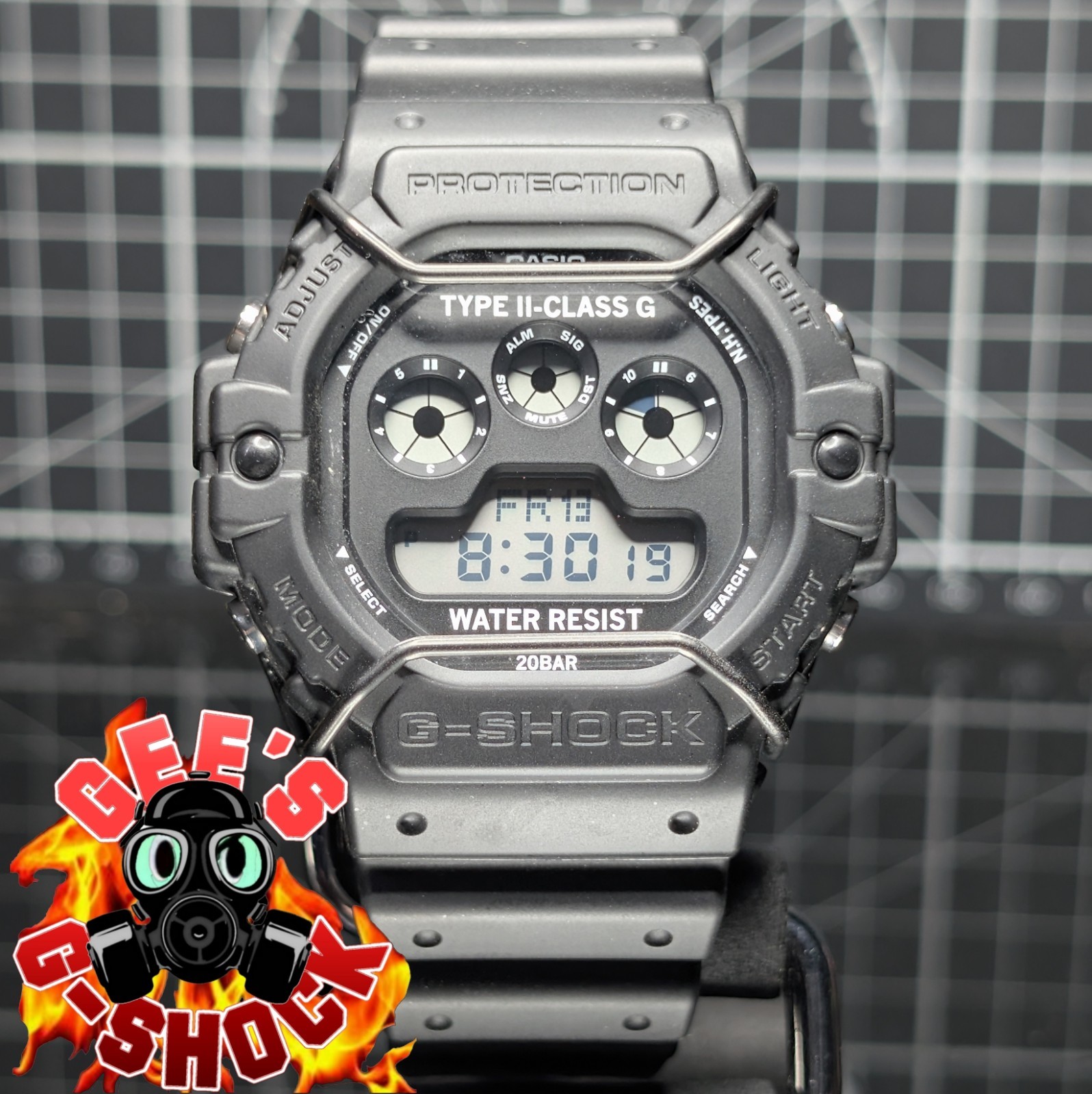 Casio G-Shock N. HOOLYWOOD DW-5900 Collab Triple Graph Black Bullbar DW-5900NH-1