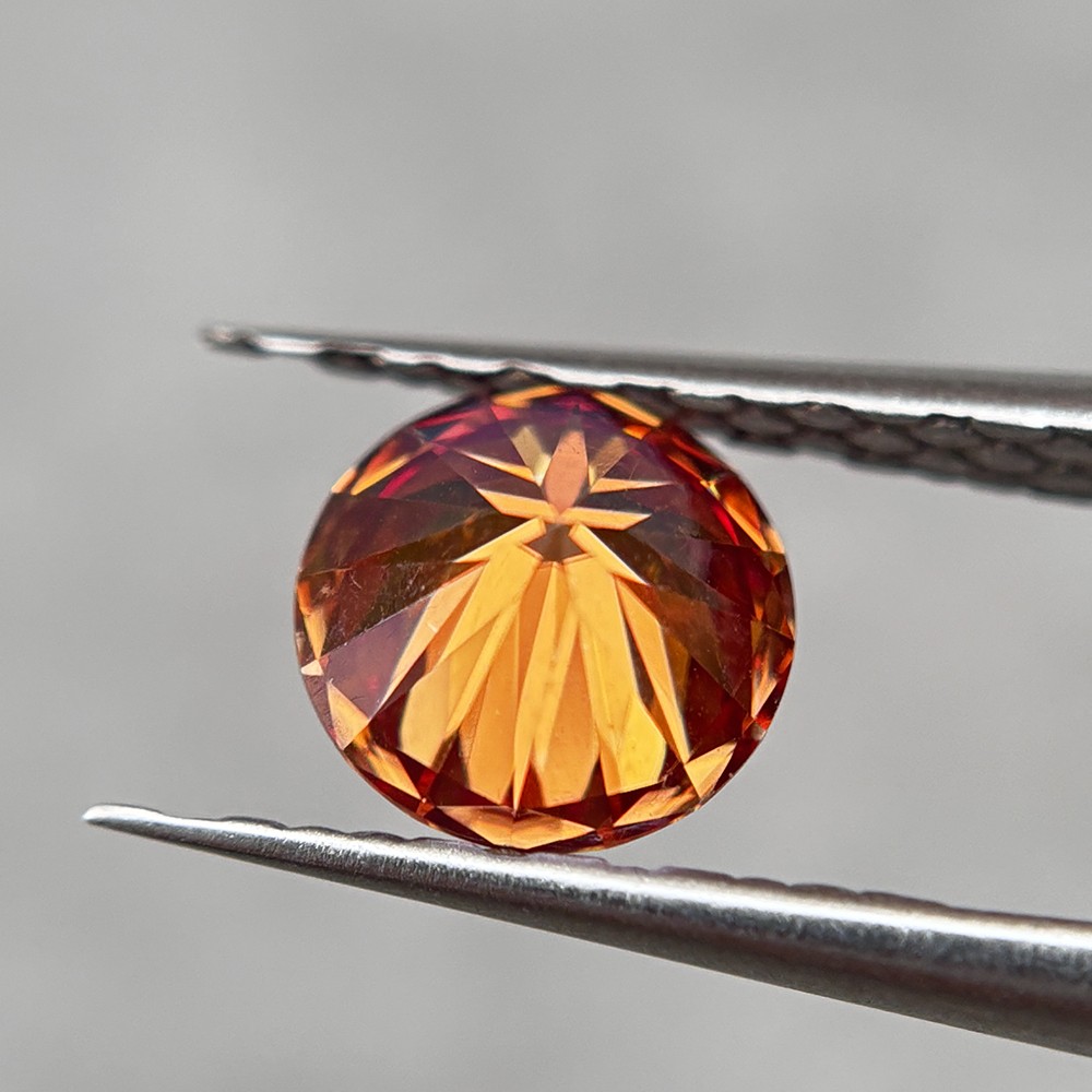 Watermelon red Color Round Shaped 1PCS 3.0mm 0.1ct-15mm 12ct Loose Moissanite