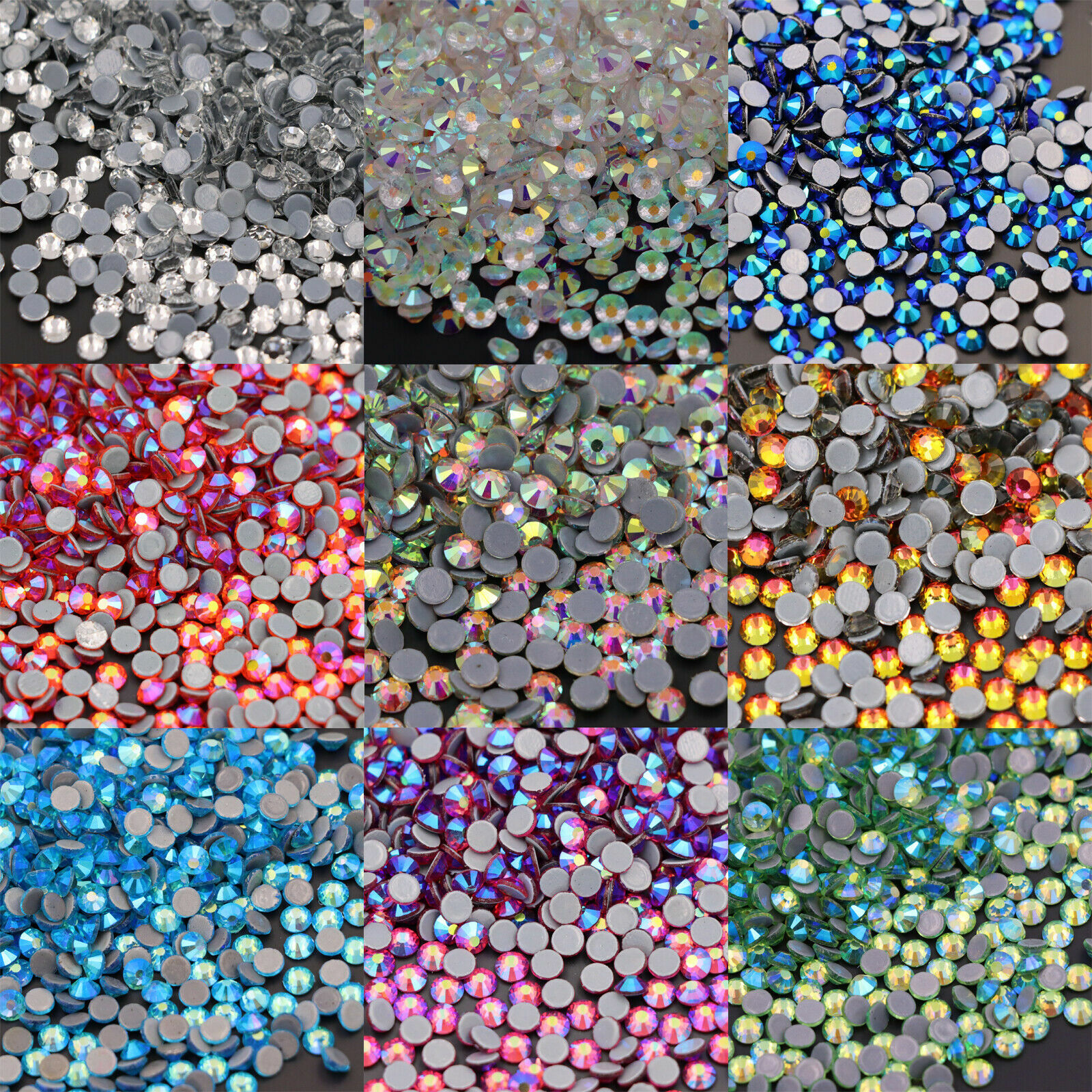 hotfix rhinestones flatback crystal hot fix stones strass glitter for needlework