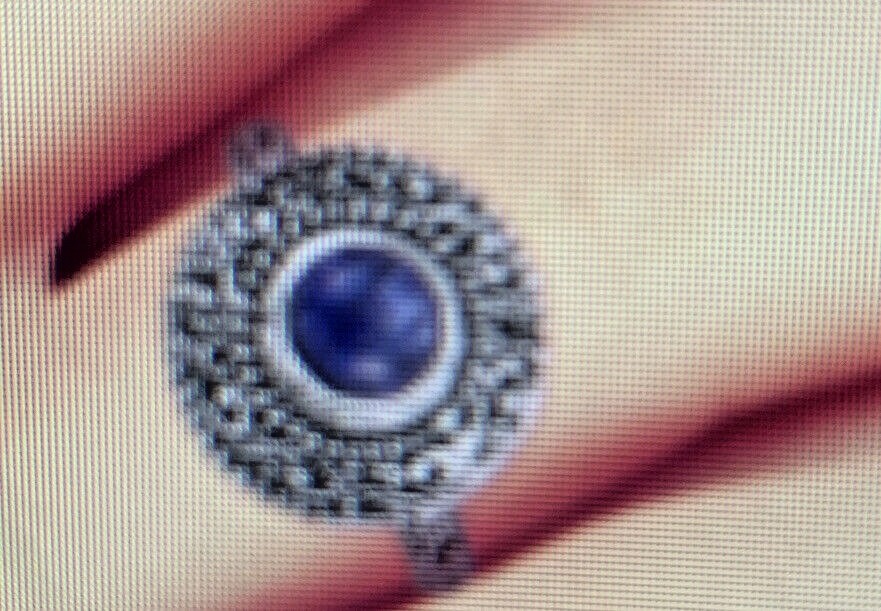 Bali Legacy Tanzanite round shape ring 1.70 CTW size 8 in 925 sterling silver