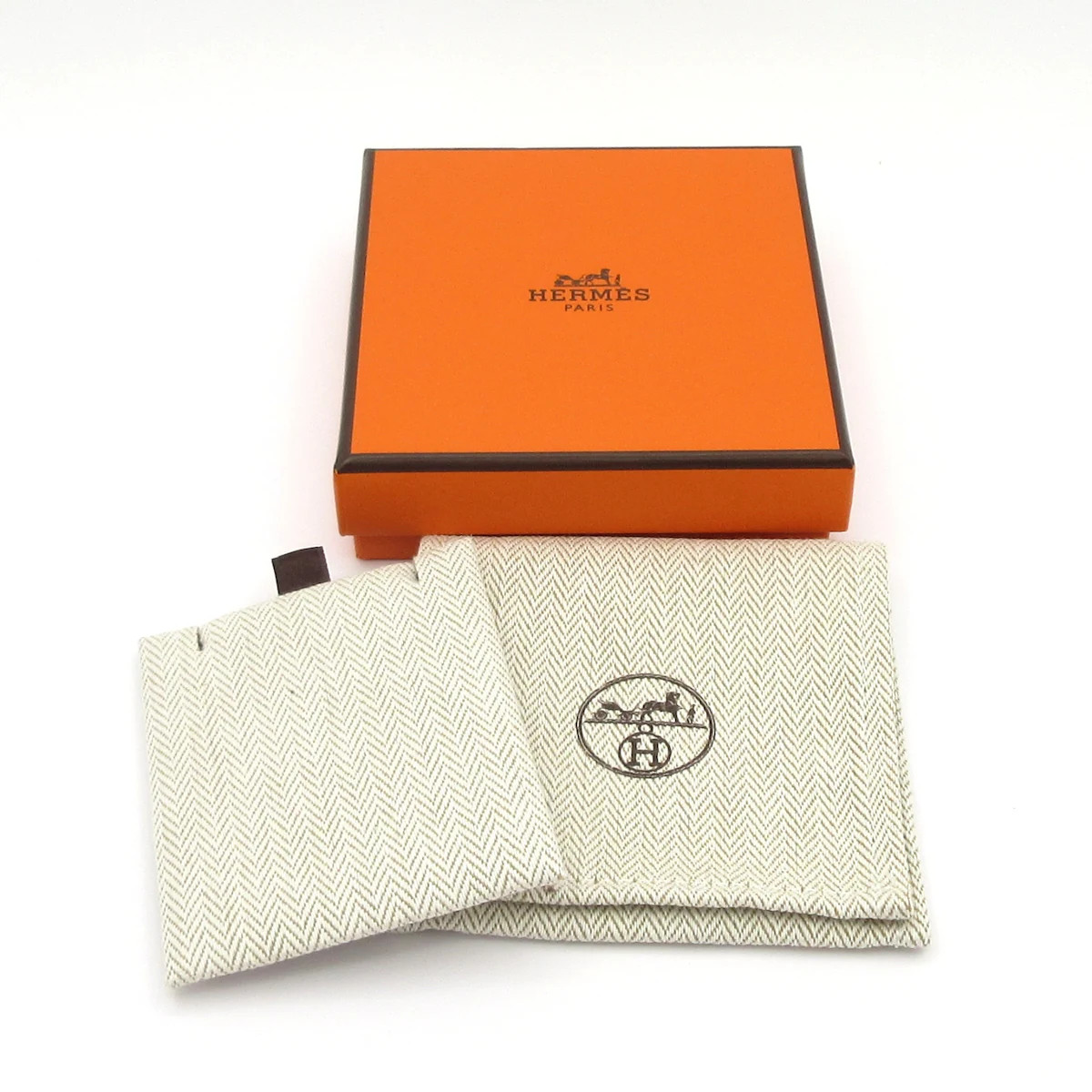 HERMES Mini Pop H H14792FP49 Silver White Hardware None Necklace