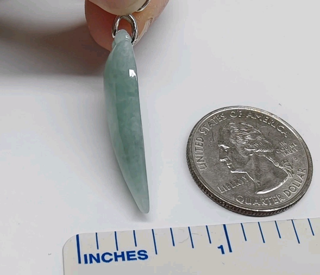 Certified Blue Green Jade Pendant Natural Icy jadeite Monkey Fu Melon 浅绿蓝水翡翠A货福瓜