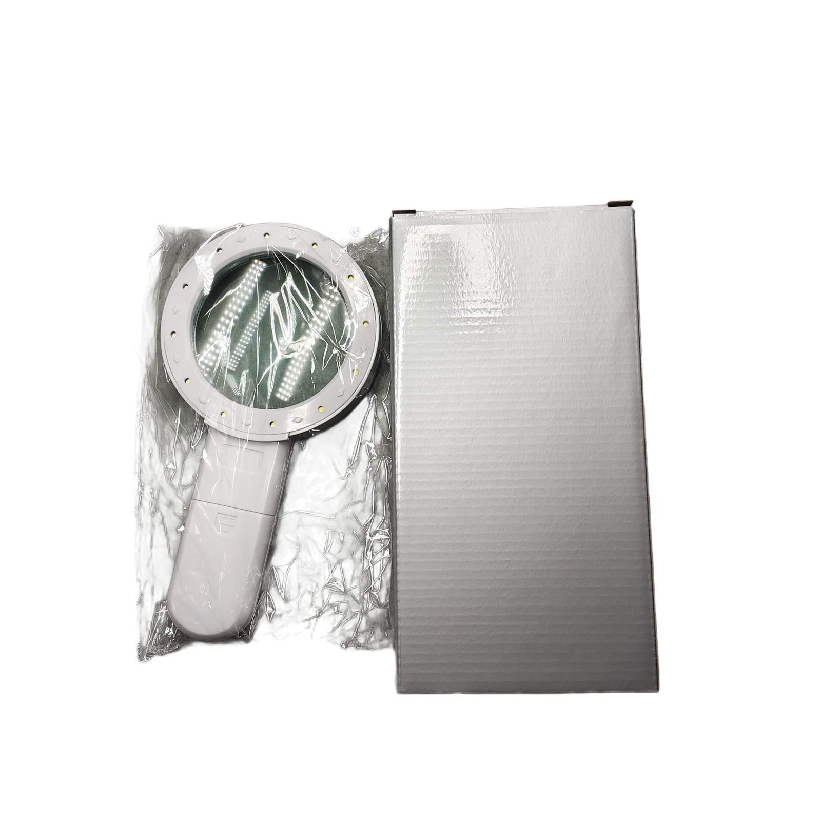 12 Bright LED Light Illuminated Magnifier/30X Jumbo Handheld Magnifying Glass W