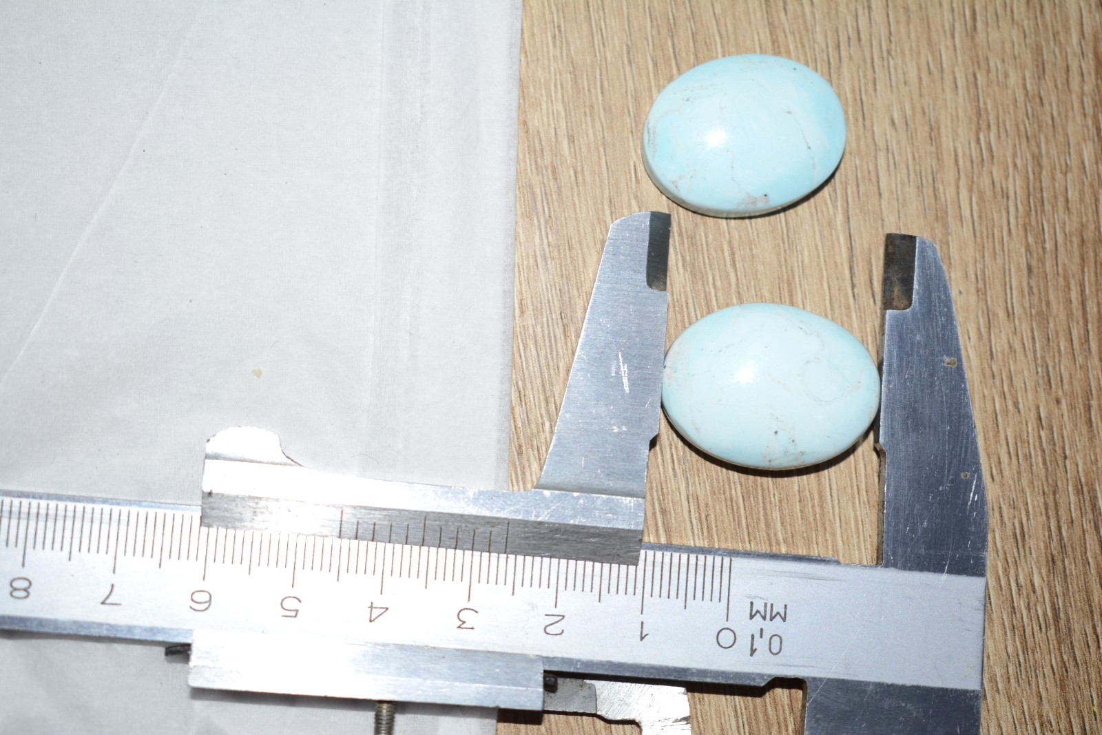 Rare Natural Armenian Turquoise Pair – 35.5 Carats, 2 in 1 lot