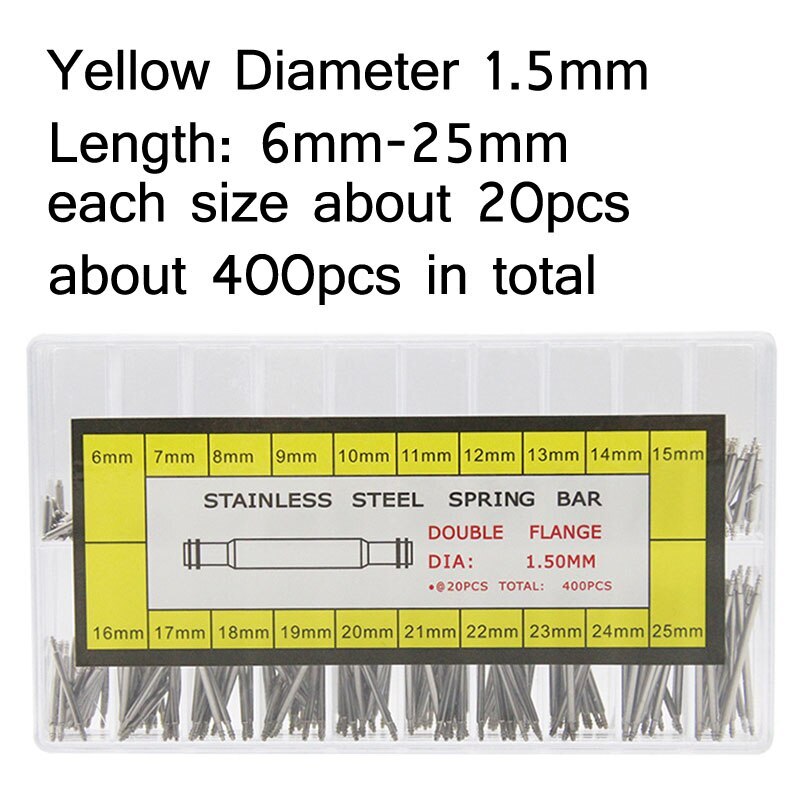 1.5mm 1.8mm 6mm 8-25mm Release Spring Bar Repair Tool Watch Band Connecting Pins