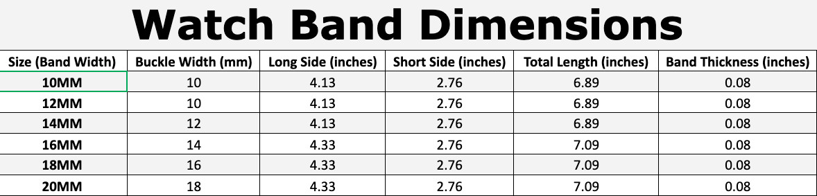 Bandini Watch Band Leather Strap Crocodile Pattern 10mm 12mm 14mm 16mm 18mm 20mm