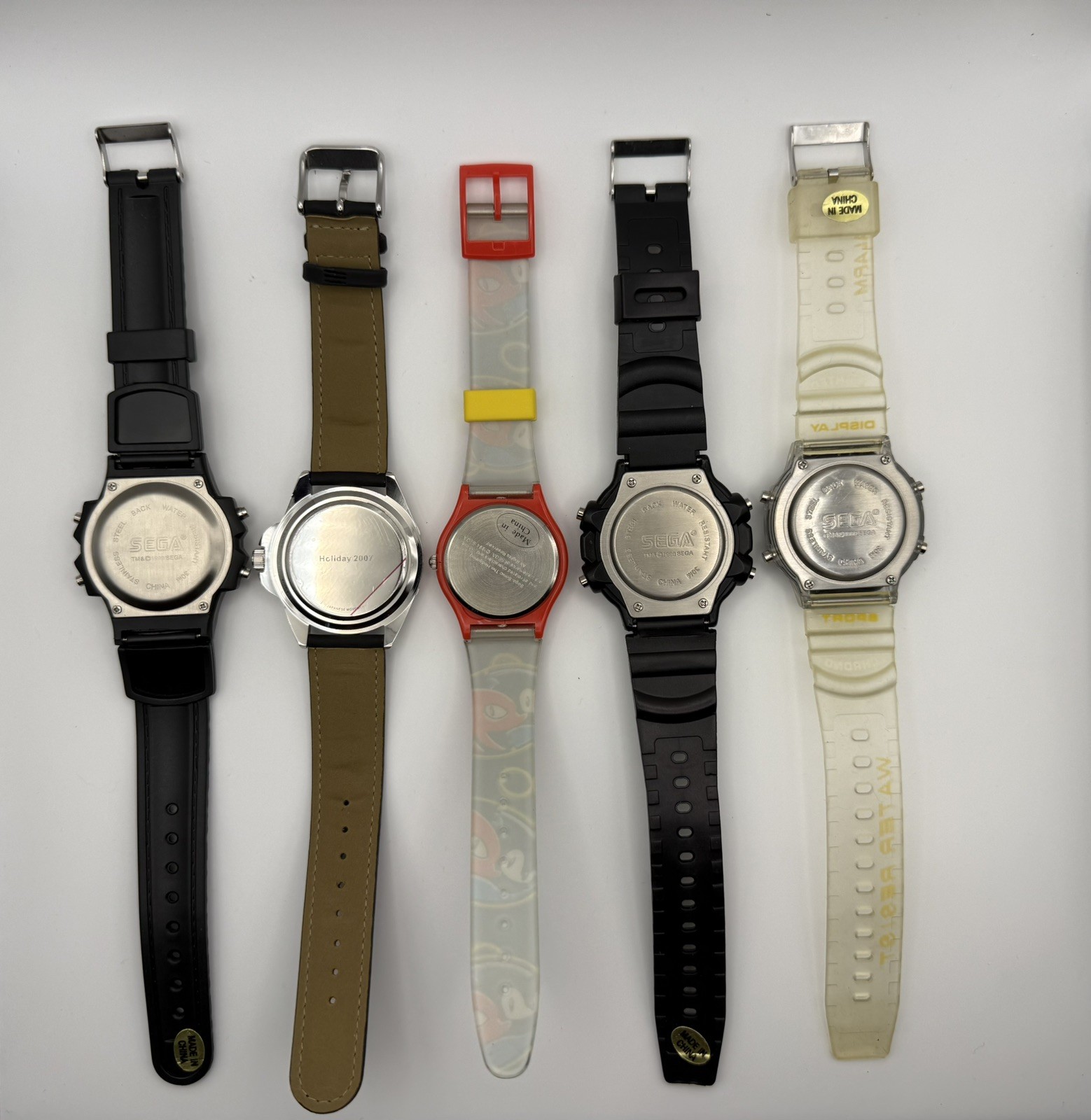Sega Watches Lot of 5 – Vintage Untested
