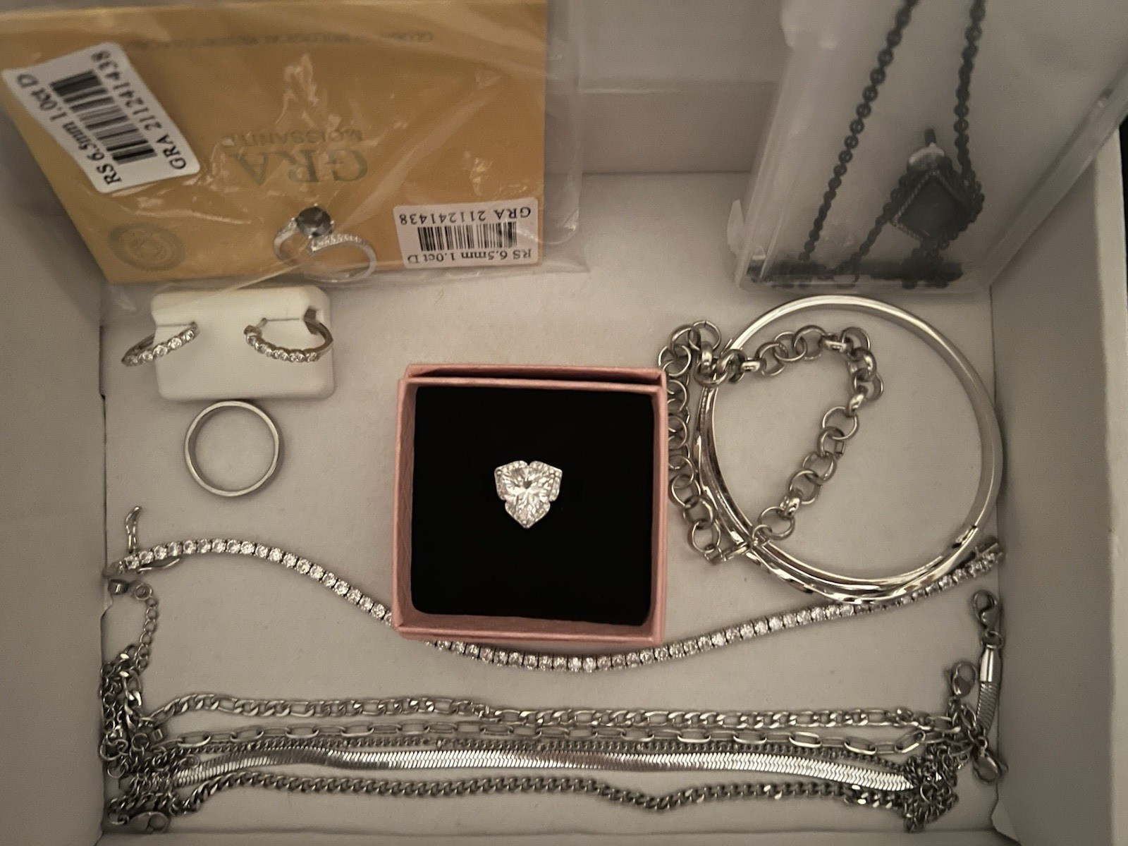 Silver-Tone Fashion Jewelry Mixed Lot **please see description **