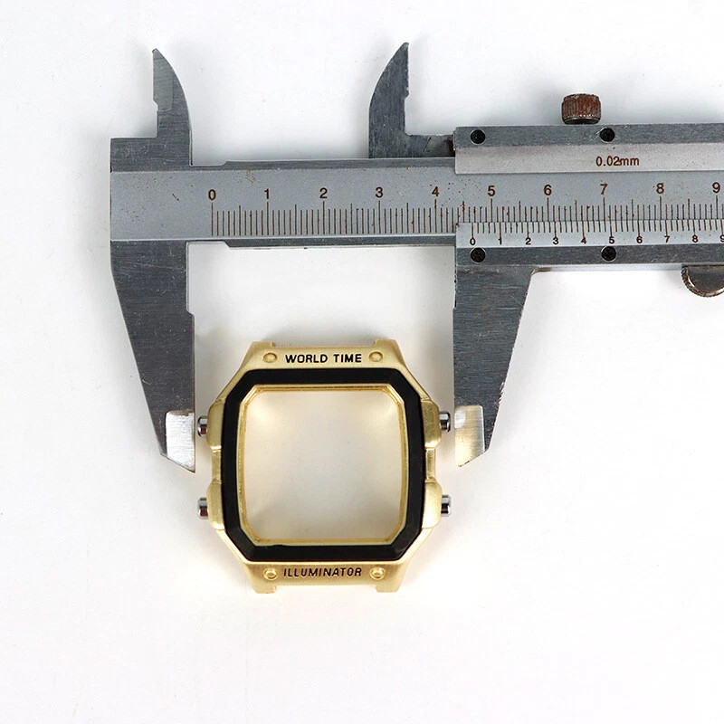 Metal Watch Strap + Modified Stainless Steel Case Cover For Casio AE1200 AE1300