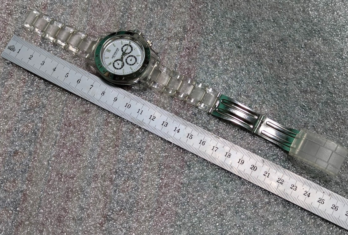 RARE men’s watch NEWMAN Chronograph Comes with a very light plastic bracelet