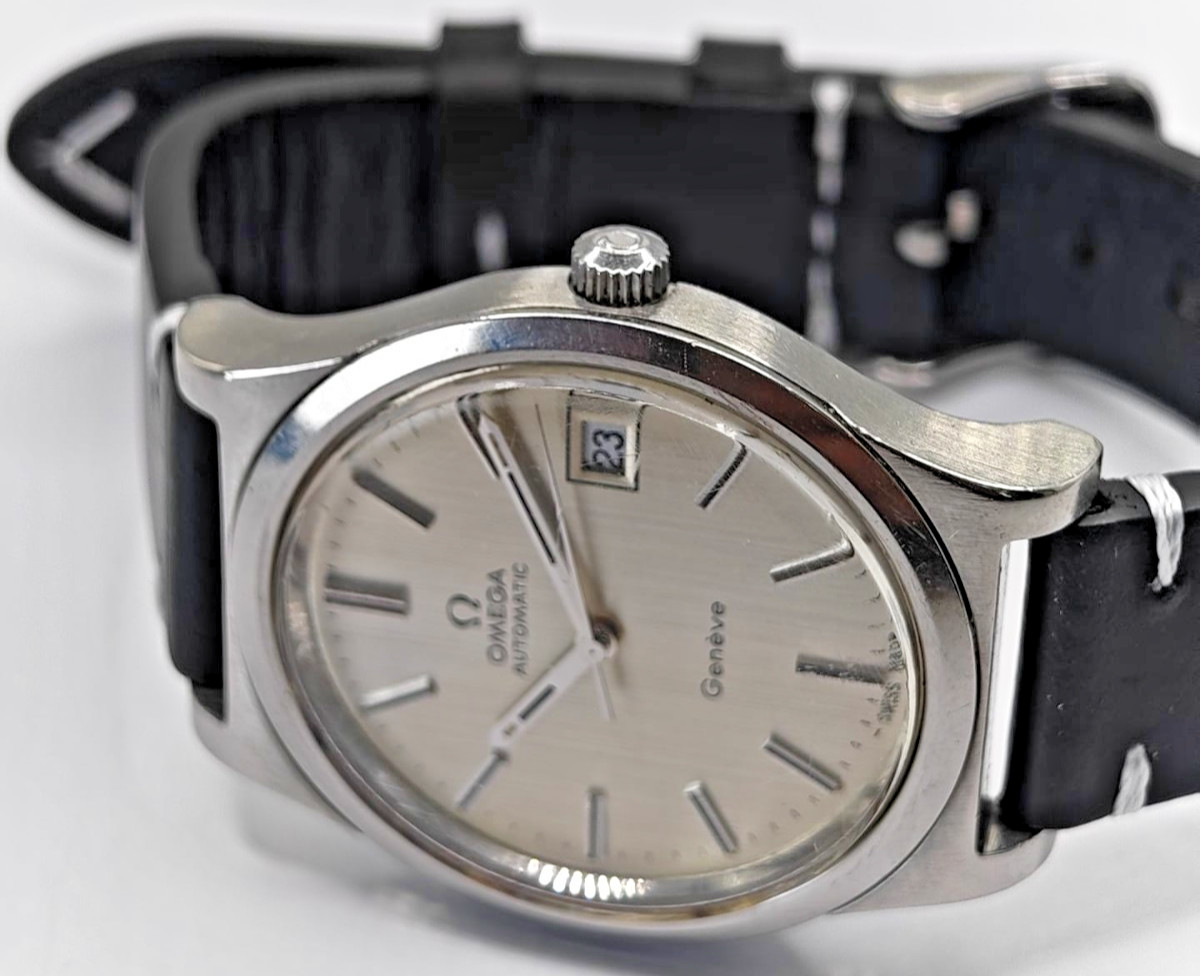 Vintage Omega Genève 166.0168 Automatic Cal 1012 Large 36mm Steel Date