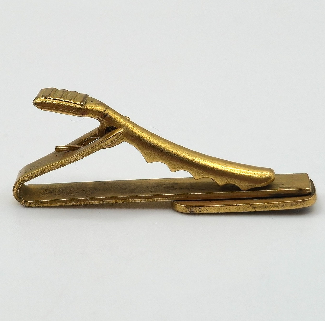 GTE Cufflinks & Tie Clip Set Gold Tone Logo Telephone Executive Service Award
