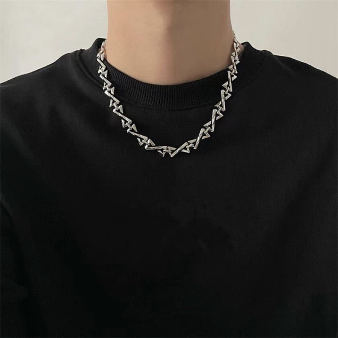Link Chain Necklace for Men Women Streetwear Unisex Hip Hop Style