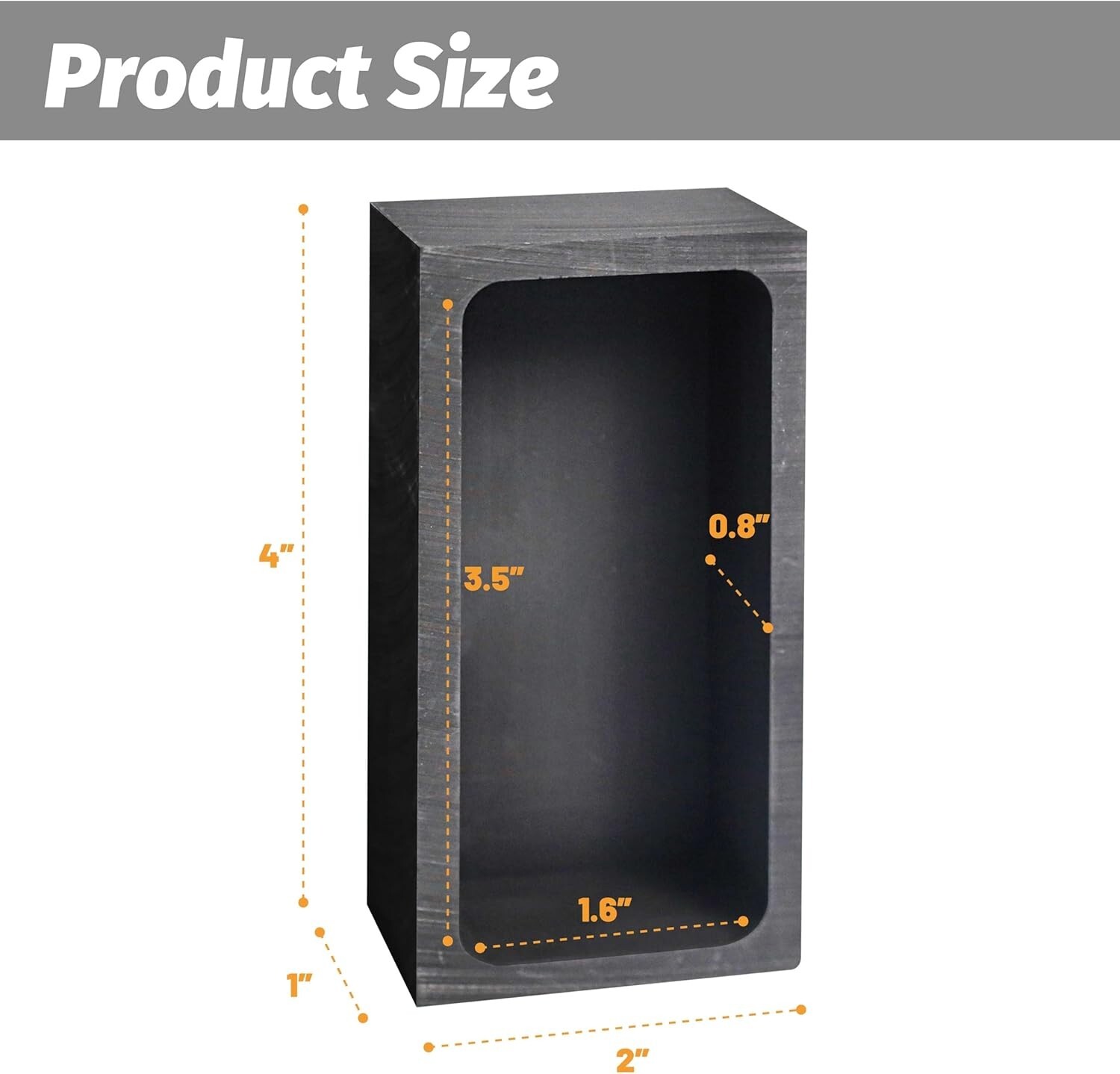 1kg Graphite Ingot Molds,Metal Melting Refining Tools for Casting Gold Silver…