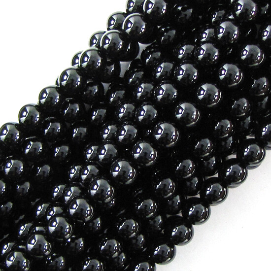 AA Black Onyx Round Beads 15″ 2mm 3mm 4mm 6mm 8mm 10mm 12mm 14mm 16mm 18mm 20mm