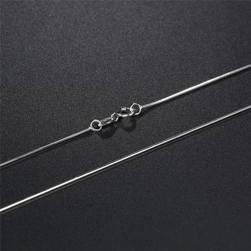 Men&Women’s 925 Sterling Silver Tarnish-Free Italian Snake Chain Necklace 16-24
