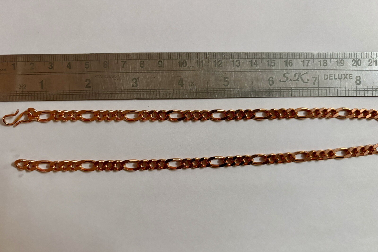 14 inch Pure Copper FIGARO Chain Necklace, Healing Copper Jewelry, Spiritual