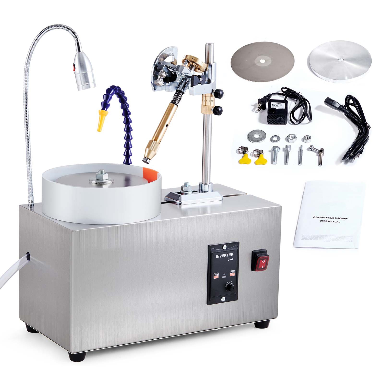 VEVOR Gem Faceting Machine 180W Jade Grinding Polishing 2980RPM Rock Polisher