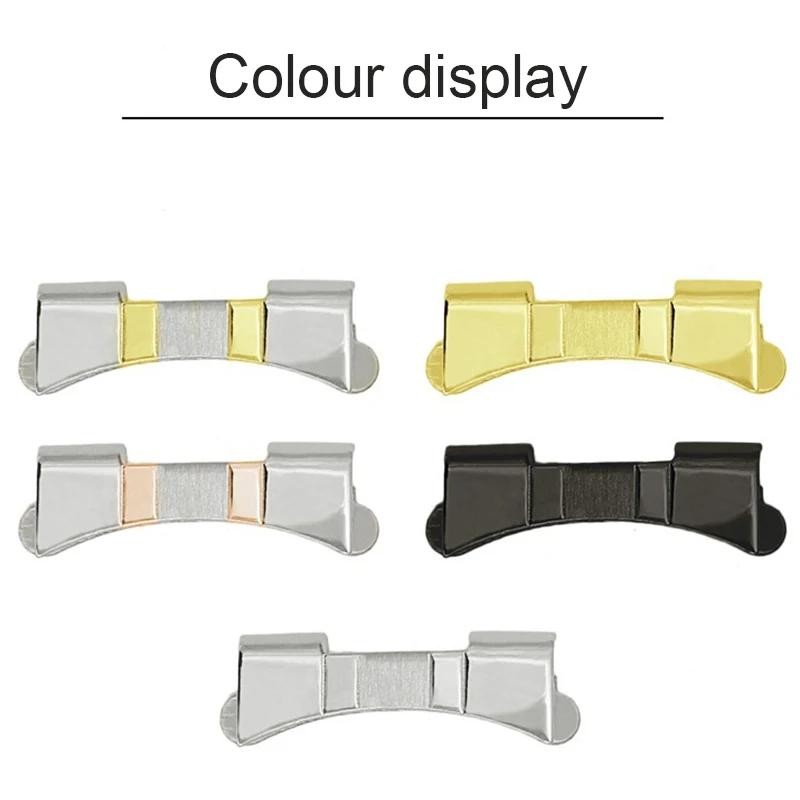Curved End Stainless Steel Watch Adapter 14 16 18 20 22 24mm Strap Connector