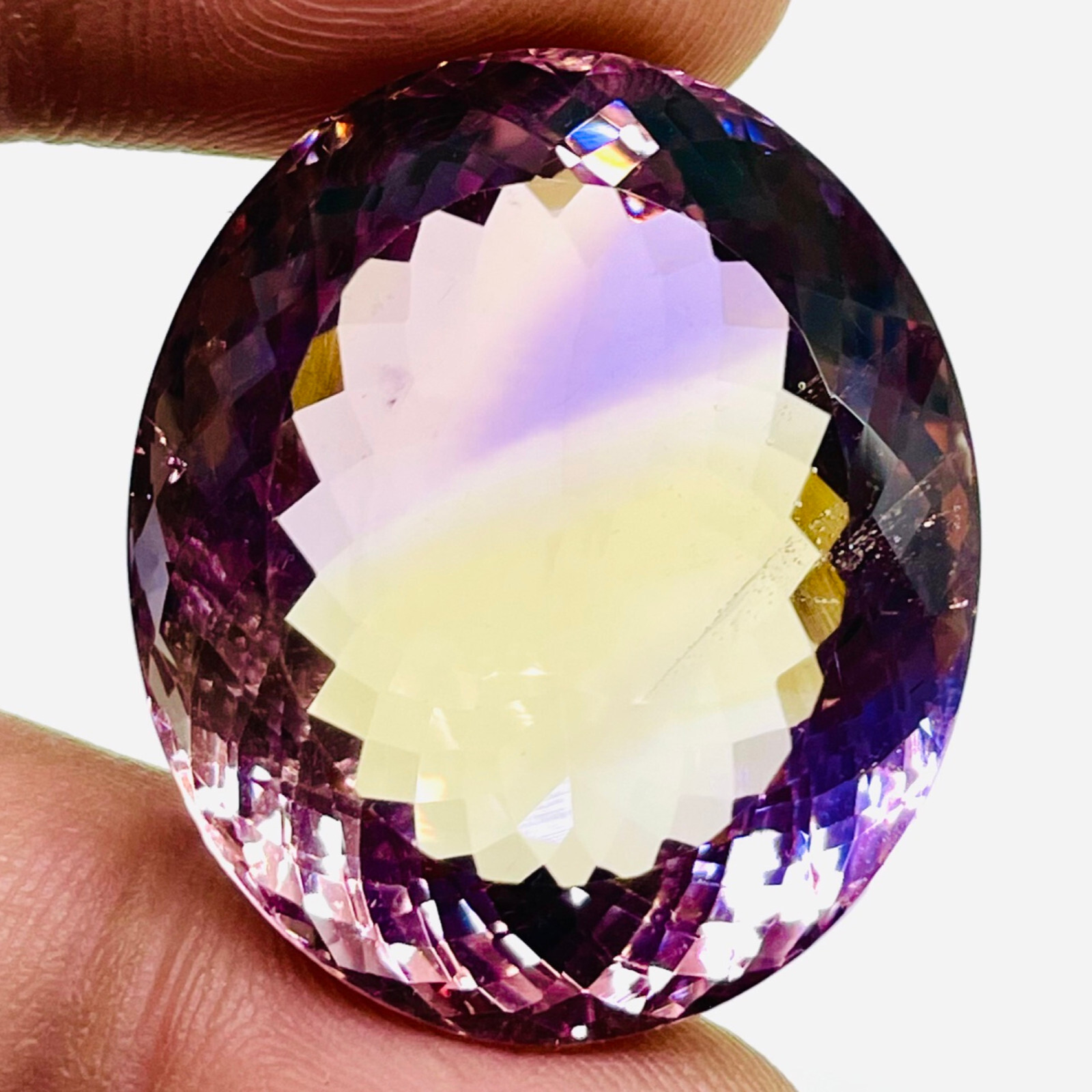 VVS 83 Cts Natural Ametrine Certified Huge Pendant Size Oval Untreated Gemstone