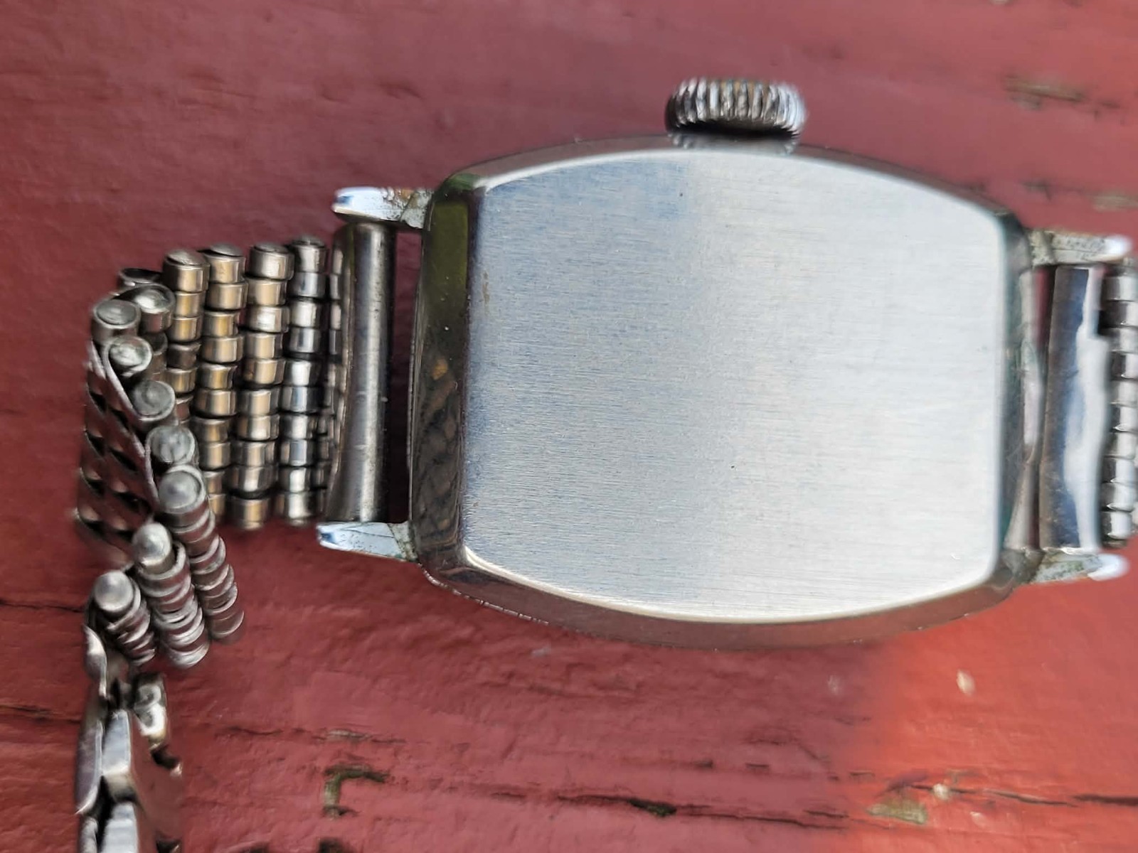 Vintage Westclox military old lume WWII Silver Trench Mechanical Watch For Parts