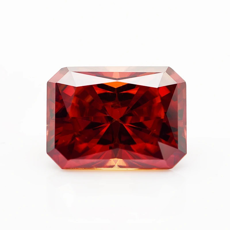 Garnet Color Multi-shape 0.5-3ct Moissanite Stones GRA VVS1 for Jewelry Making