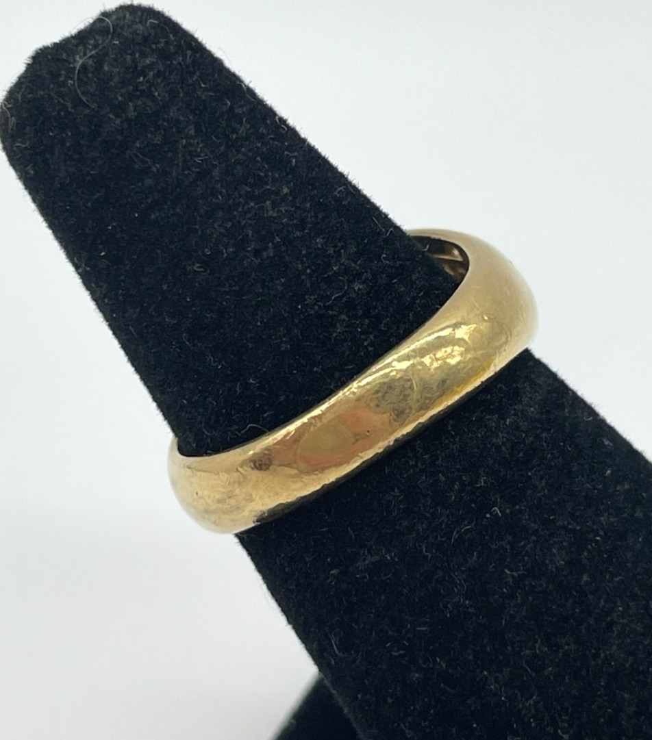 VTG Victorian Style Solitaire Chunky Gold tone Men’s Ring Size 8 statement